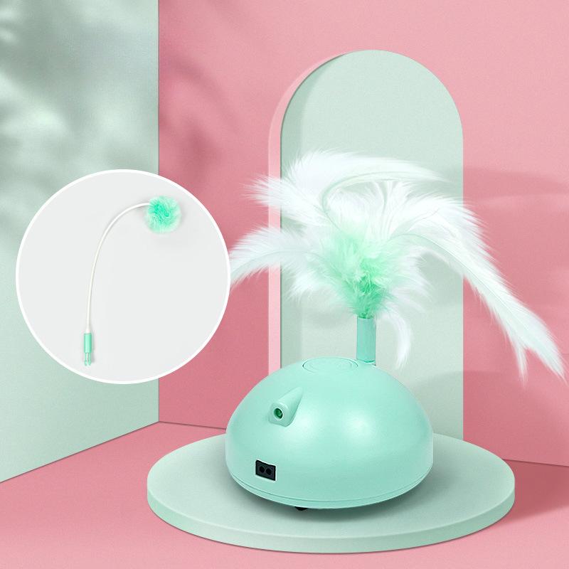 Katzenspielzeug mit intelligentem Sensor, mechanische Maus, Angelrute, Feder, Katzen-Teasing-Stick, automatischer Katzen-Teasing-Ball, neues Heimtierzubehör für Katzen 9*9*16cm