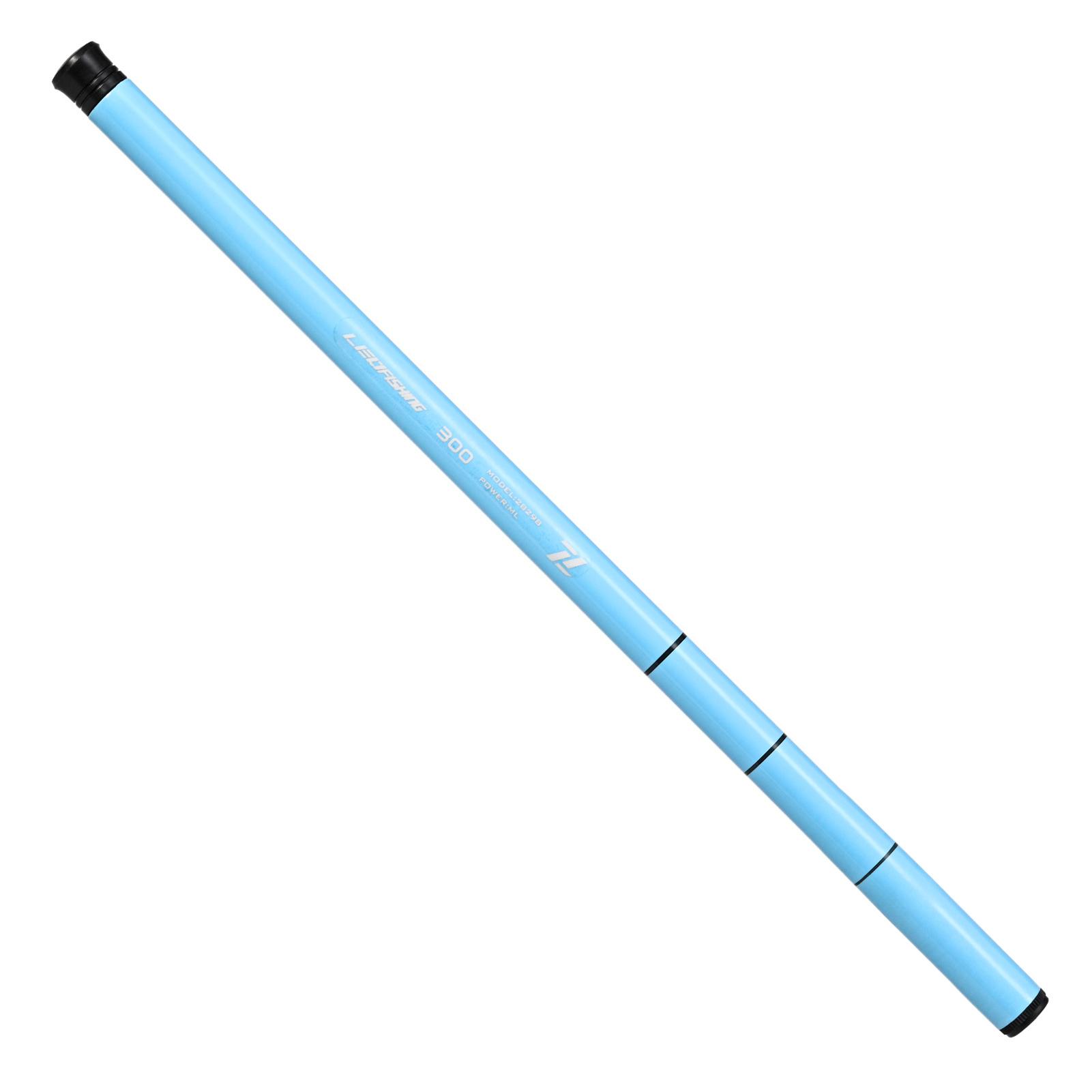 Einziehbare Angelrute für Kinder, tragbare Teleskop-Angelrute, Fiberglas-Angelrute für Kinder blau