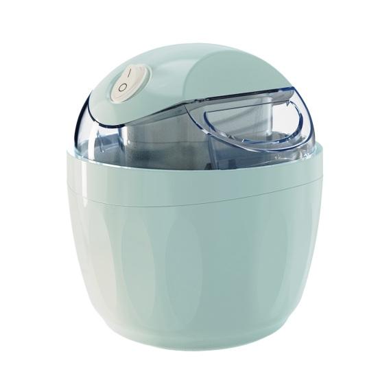 Mini-Eismaschine 1,5 Quart Elektrische Eismaschine für hausgemachtes Gelato Sorbet Joghurt Schnelle Kühlung Kompakt Platzsparend Küchenwerkzeuge US Plug hellblaue