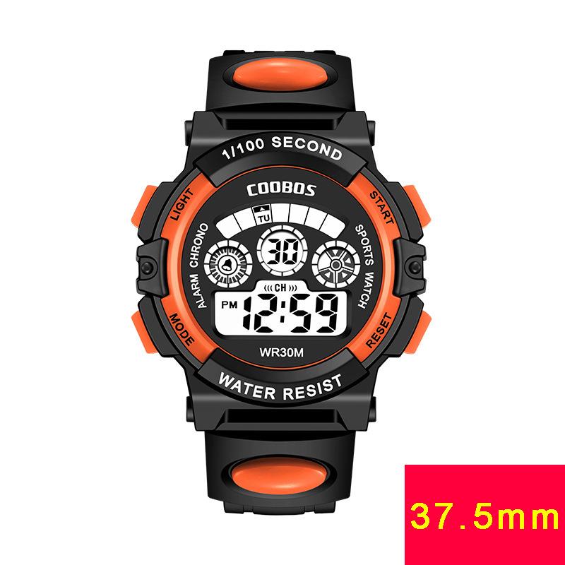Elektronische Uhr für Herren, Militär-Sportuhren, leuchtende Multifunktions-LED-Digital-Armbanduhr für Männer, Kinder, Jungen, Studenten, Teenager black