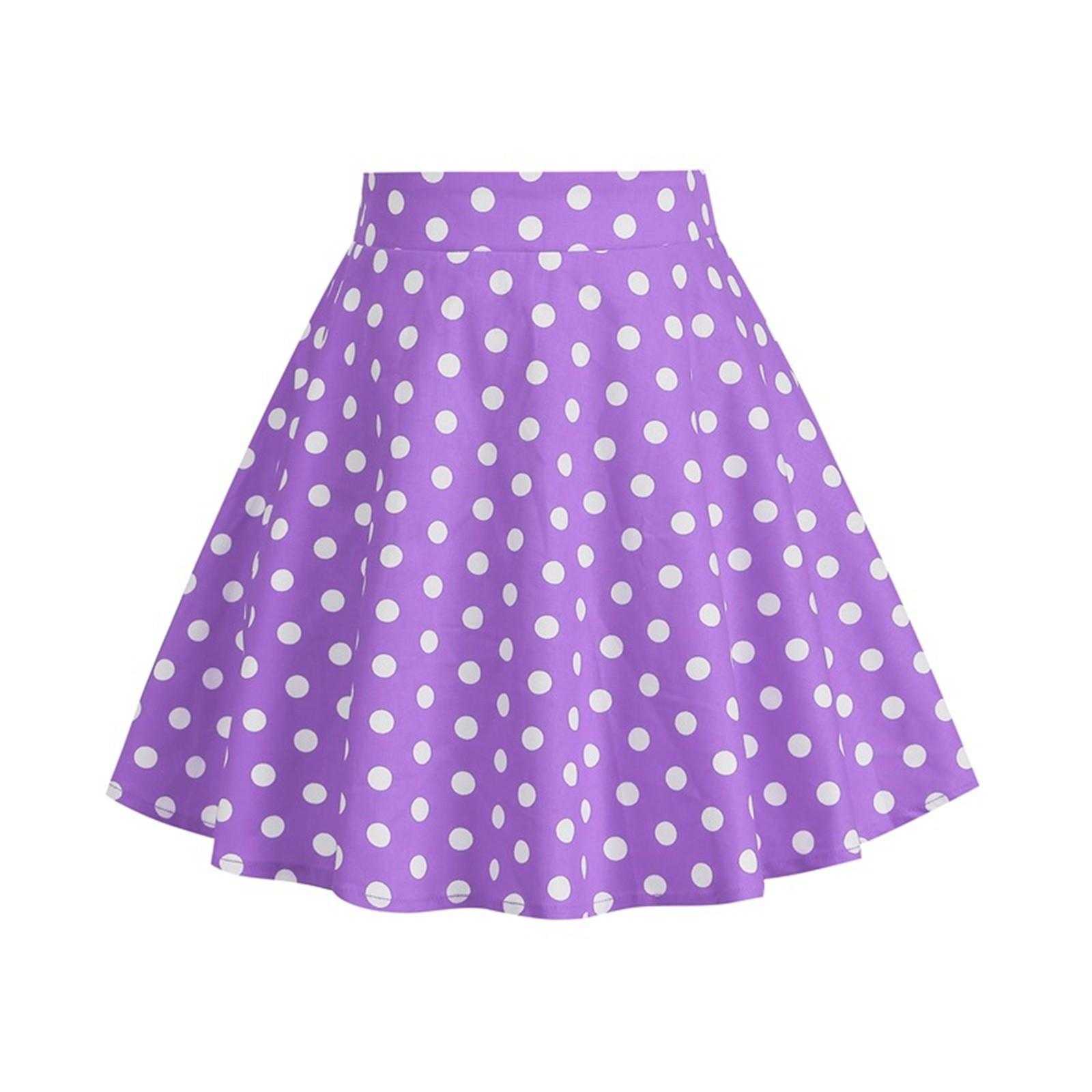 Sommer Kinder Dot Print Vintage Kinderkleidung Mädchen Rock 120 licht lila