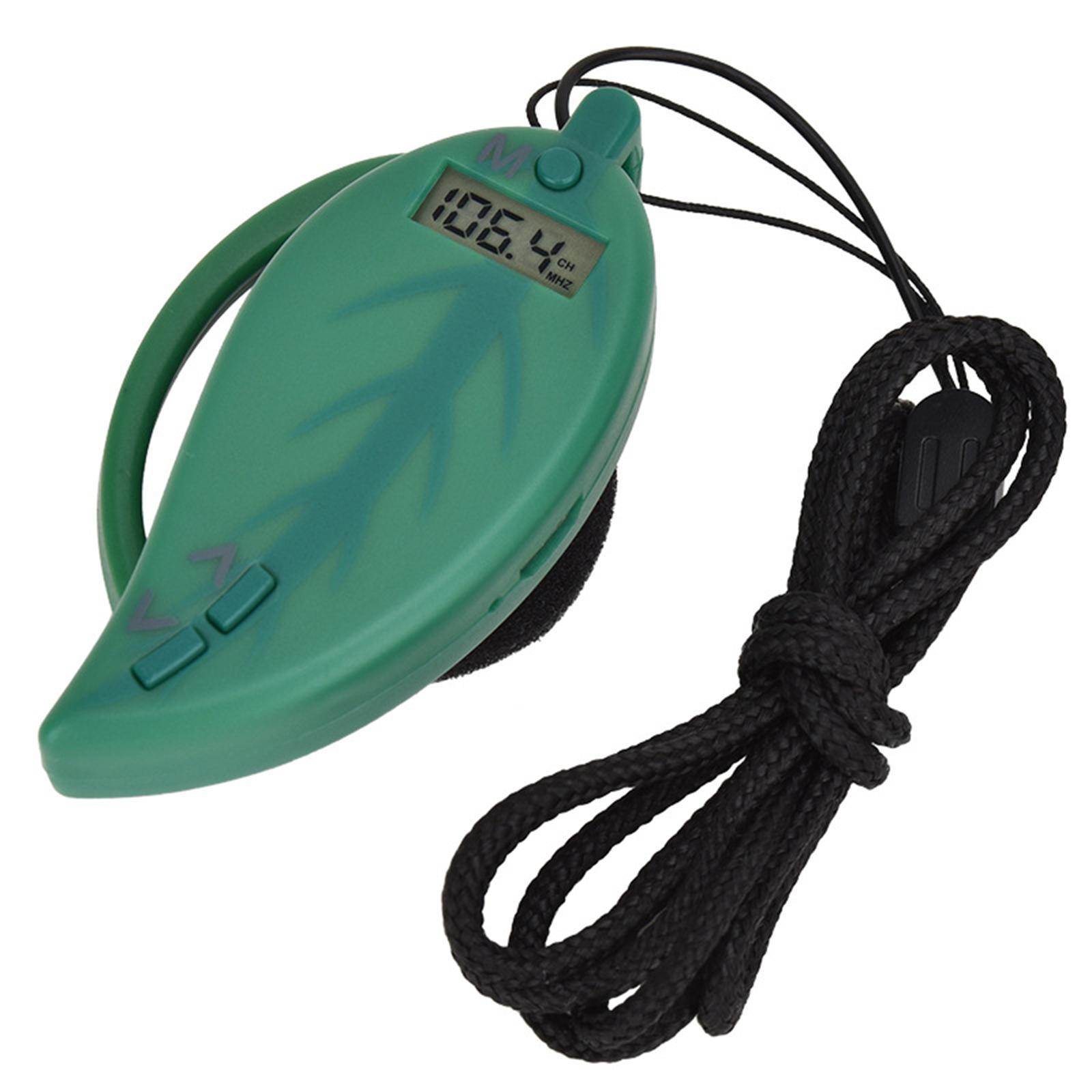 Am Ohr befestigtes FM-Radio Drahtlose Kopfhörer FM-Radio Over-Ear-Stereo-Kopfhörer-Headset für Computer grün