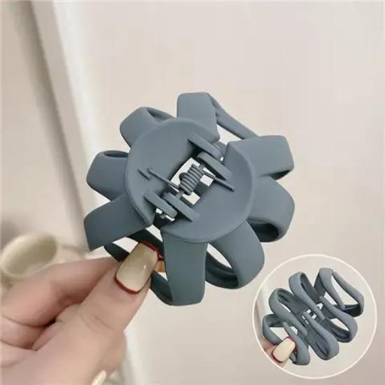 Mode Pferdeschwanz Haar Klaue Clip Schwarz Acryl Kleine Haar Krallen Frauen Mädchen Shark Clips Kopfbedeckungen Haarspange Haar Zubehör graue