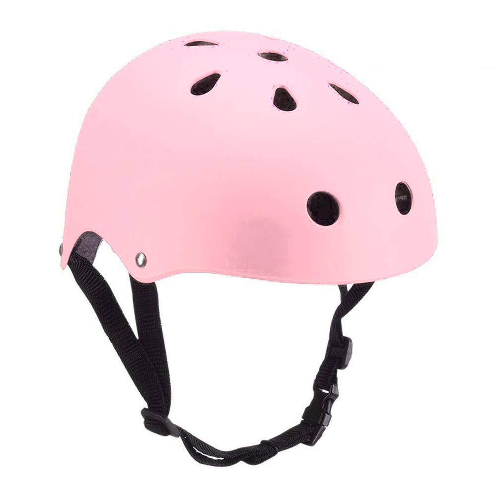 Zyklus Skateboard Helm Roller Skating BalanceBike Helm Kind Erwachsene Skating Roller Helm M rosa