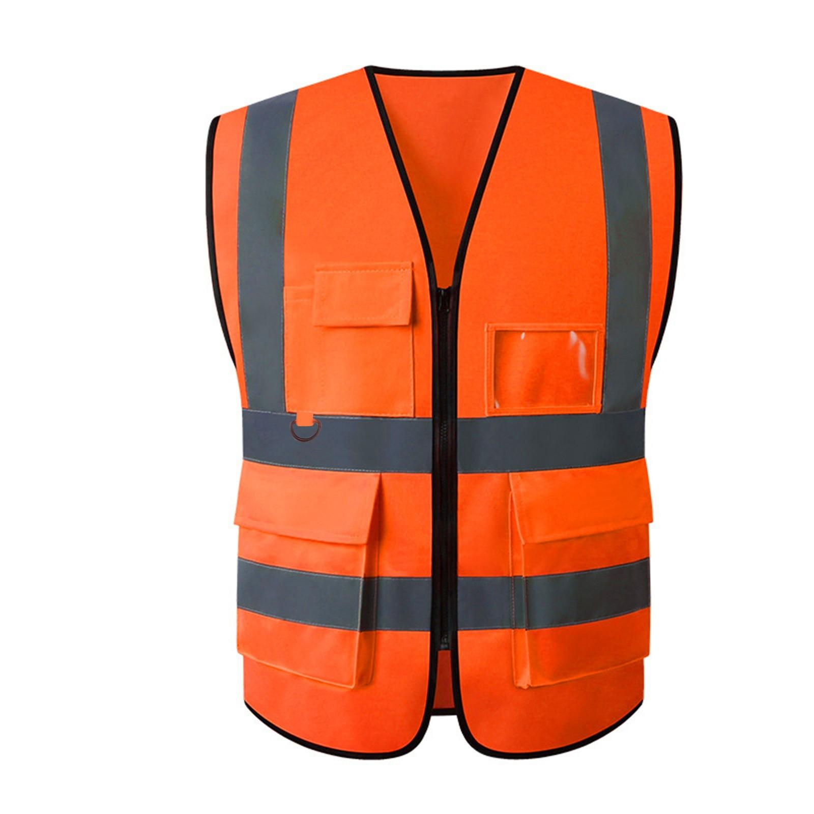 Verkehrskleidung Reflektierende Kleidung Helle fluoreszierende Arbeitskleidung XXXL orange