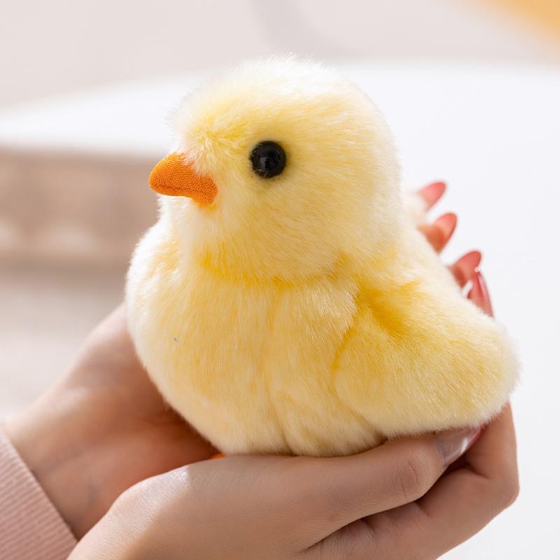 Realistische Puppe Gelbes Plüschtier Künstliches Tier 13cm Sammlerspielzeug Simulation Kükenpuppe Tier Stofftier Kind Geburtstagsgeschenk 13cm