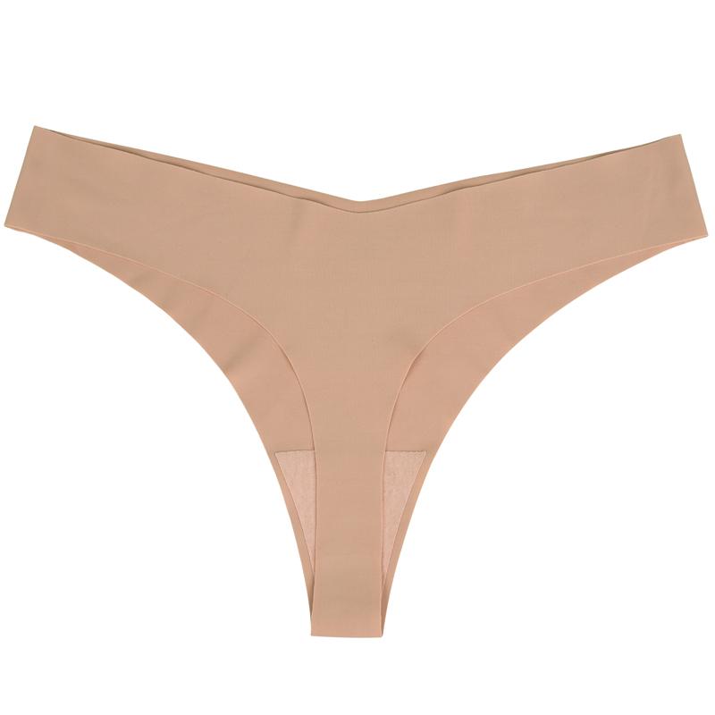 CINOON Frauen Sexy Eis Seide Höschen Low-taille Keine Spur Unterwäsche Tanga Weibliche G String Atmungsaktive Dessous Versuchung Dessous S
