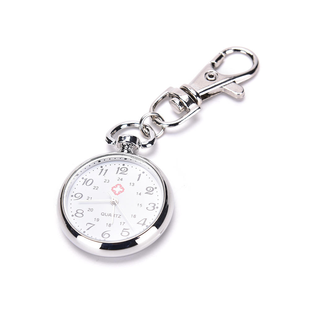 Taschenuhr aus Edelstahl mit Quarzwerk, süßer Schlüsselanhänger, Geschenk 25cm