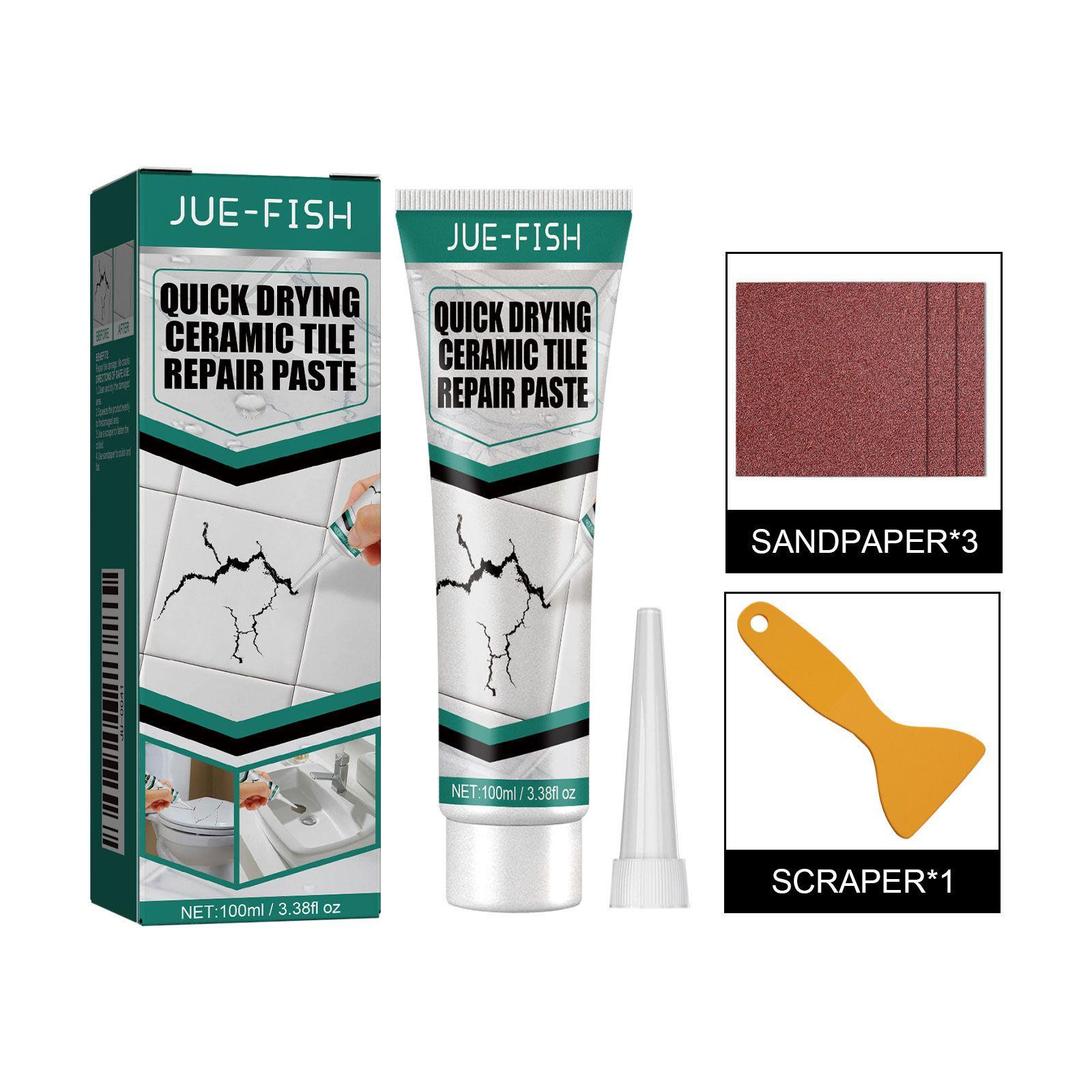 100ml Fliesenreparaturpaste Rissreparatur Fliesen Schnelltrocknender Klebstoff Marmor Badewanne Möbel Toilette
