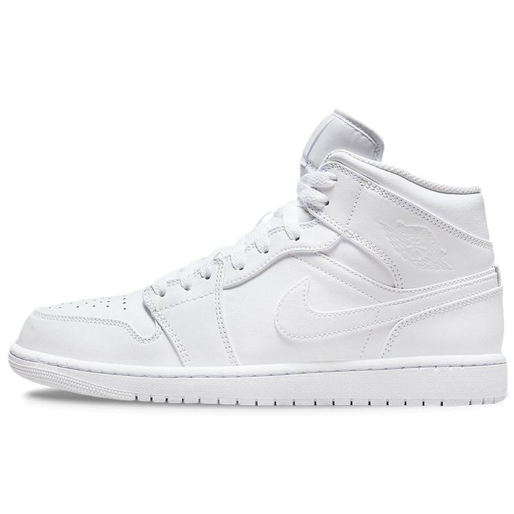 Neuer JORDAN 1 Mid Triple White 554724-136 45.5