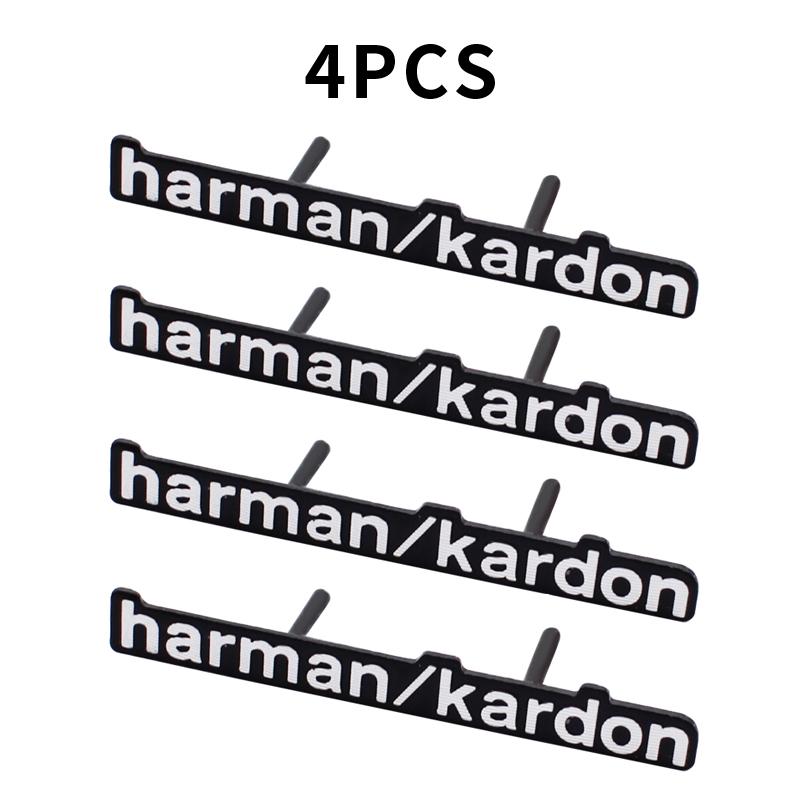 4/2 Stück hochwertige Metall harman/kardon Auto Styling Hi-Fi Lautsprecher Audio Lautsprecher Abzeichen Stereo Emblem Aufkleber Dekoration Zubehör