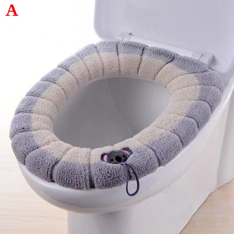 1Pcs Bad Wc Sitz Abdeckung Weiche Wärmer Waschbar Matte Abdeckung Pad Kissen Sitz Fall Wc Deckel Abdeckung Zubehör Bad hause A