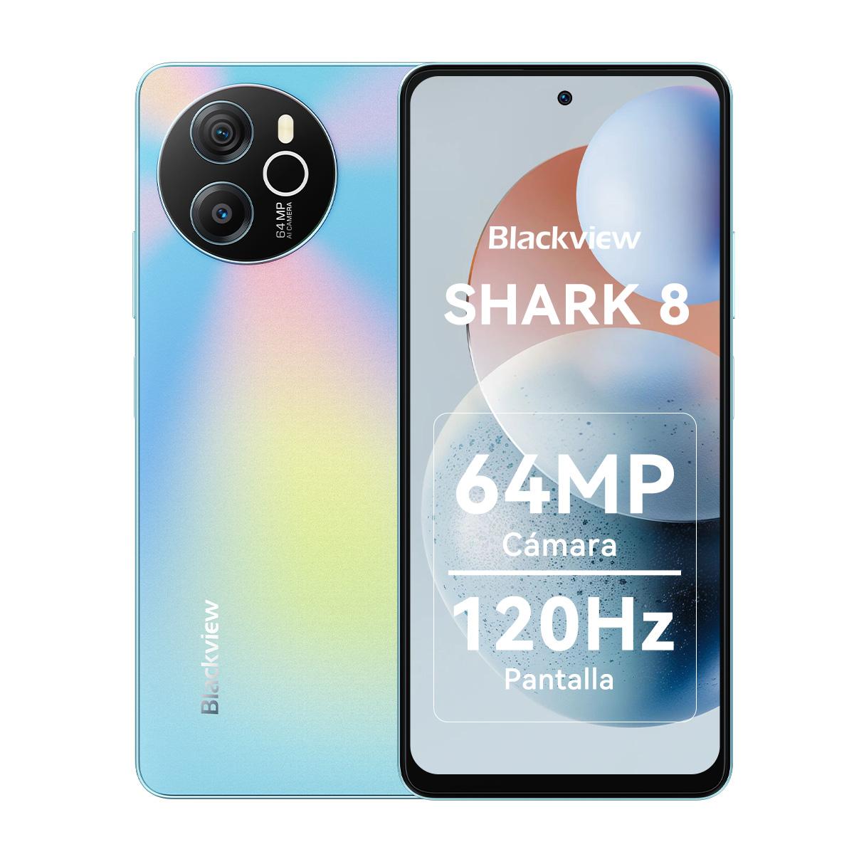 Refurbished Blackview SHARK 8 Smartphone Android13 G99 Mobiltelefon 6,78'' 120Hz 2,4K Display 16GB 256GB 64MP Handy 8+256 blau