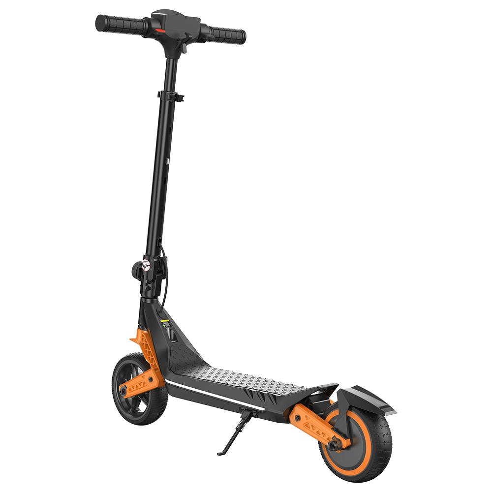 K6 Kinder Elektroroller 150W 2,6Ah 6,5'' Vollgummireifen Bluetooth-Lautsprecher LED-Lichter Faltbar & Höhenverstellbar 16 km/h Höchstgeschwindigkeit 7-9 km Reichweite für Kinder orange
