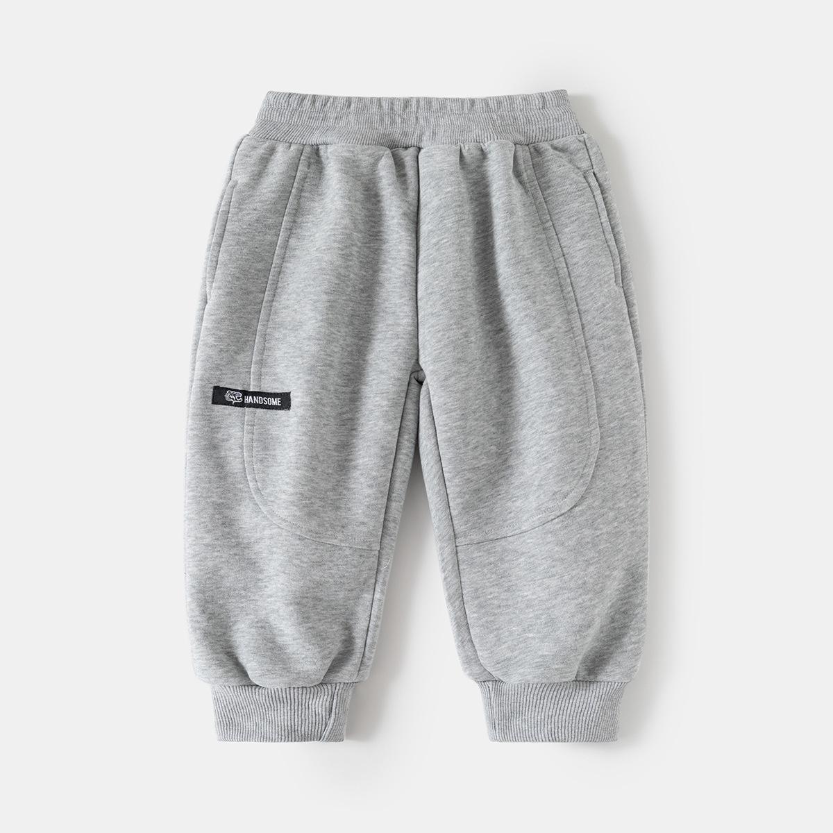 Frühlingstrend Kinderkleidung Jungenhose neue Kinder Jogginghose Baby Sporthose Jungen Kinderkleidung 130cm graue