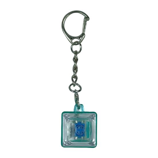 1/10 Stück Tastatur-Klicker Stressabbau Spielzeug Angstabbau Fokus Schlüsselanhänger Anhänger Klein Tragbar Leicht Fidget Spielzeug A cyanblau