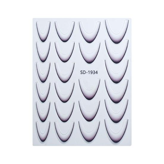 1/12 Stück French-Nagelaufkleber, 12 Farben, ultradünne Nailart-Aufkleber mit Farbverlauf, selbstklebende, schlichte Nagelaufkleber für elegante French-Nägel J