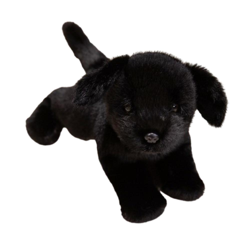 Cartoon Labrador Hund Plüschtier Weiches Niedliches Tier Welpenpuppe PP Baumwolle 30cm Tier Plüschkissen Festival Party Dekoration black