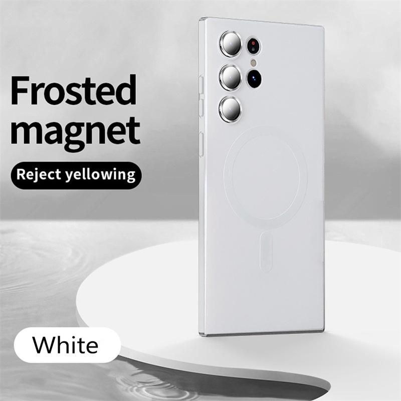 Für Magsafe Magnetisches Kabelloses Laden Matte Handyhüllen Für Samsung S25 S24 S22 S23 Ultra S24 S25 Plus Stoßfeste Hülle S25 Plus
