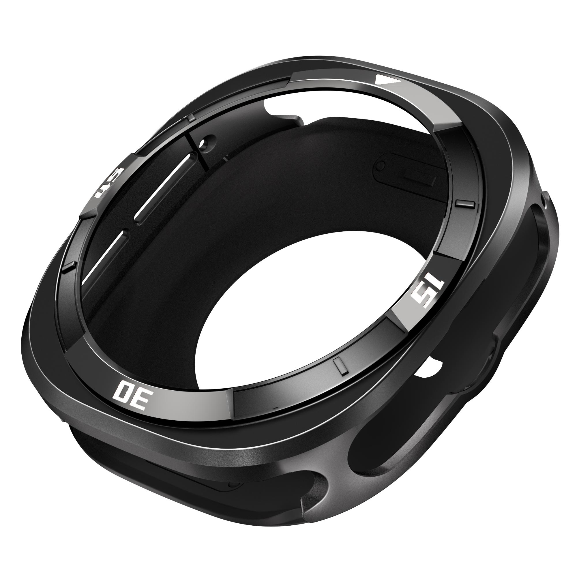 Luxus-Aluminiumgehäuse für Samsung Galaxy Ultra Watch Ultra 47mm Metallabdeckung für samsung Galaxy Ultra 2025 47MM Displayschutz Galaxy watch ultra schwarz weiße