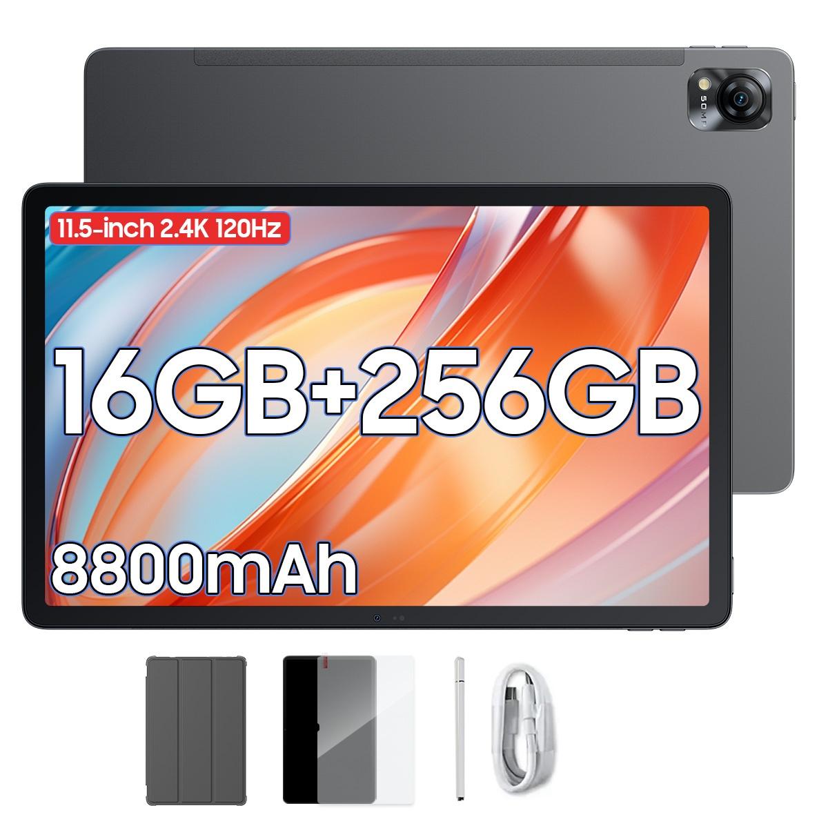 Generalüberholtes Blackview MEGA 1 11,5 Zoll 8800mAh Android 13 Tablet 8GB/12GB RAM 256GB ROM Speicher grau