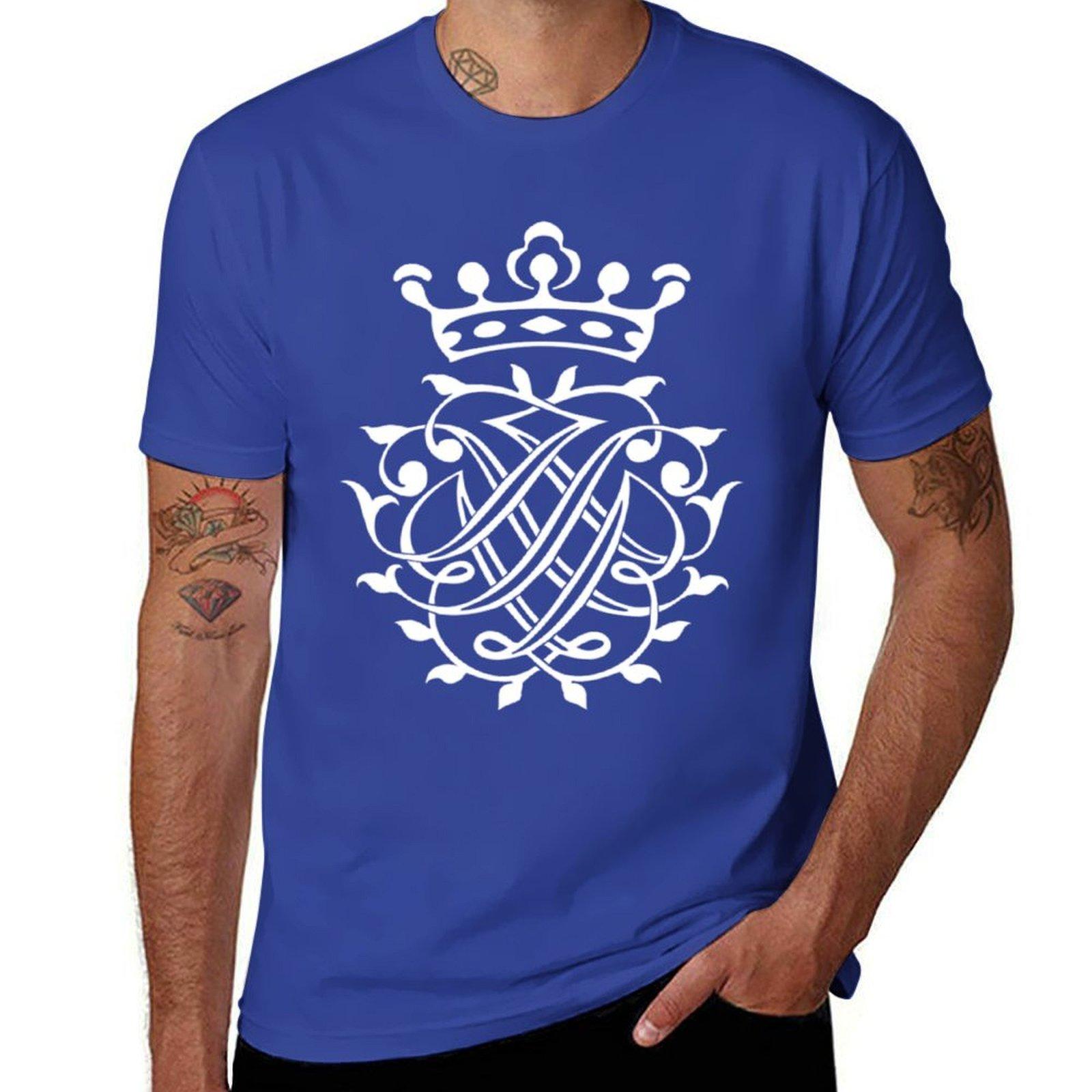 Johann Sebastian Bach Siegel T-Shirt Vintage T-Shirts Übergrößen Kleidung Übergrößen T-Shirt Herren Baumwolle 2XL blue