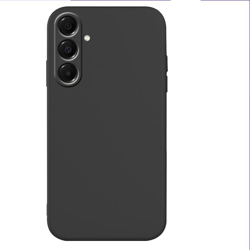 Für Samsung A17 Hülle Abdeckung Samsung Galaxy A17 Capas Handy Rückseite Bumper Original Flüssigsilikon Weich TPU Fundas Samsung A17 A 17 Galaxy A17 schwarz
