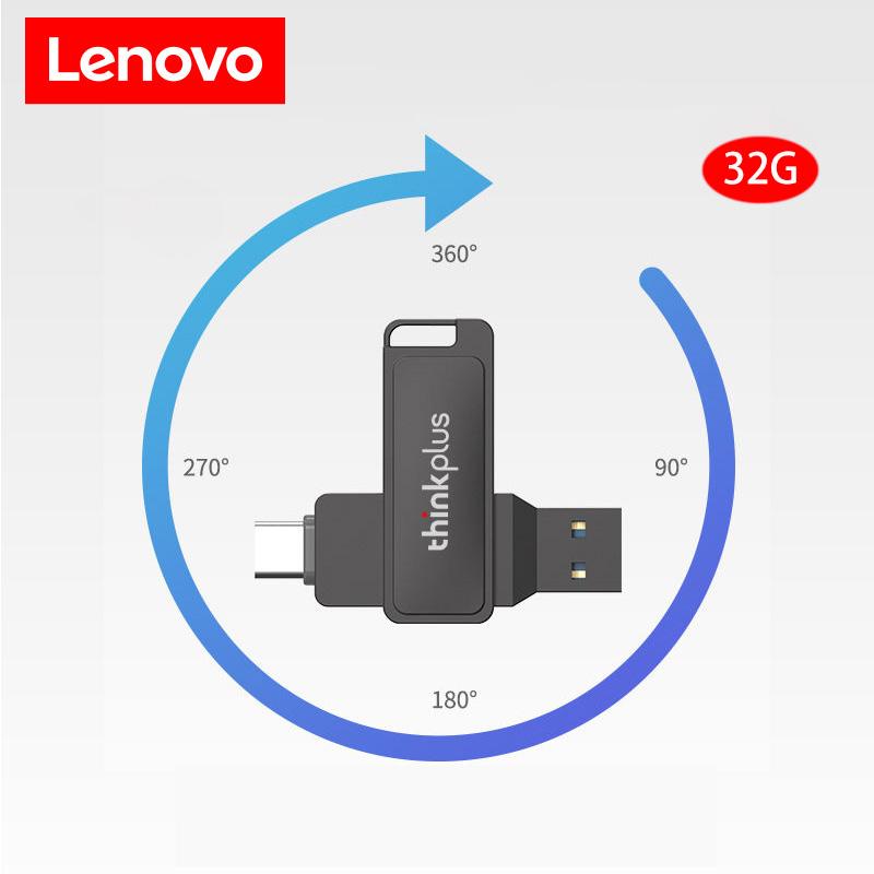 USB-Laufwerk für Lenovo-Telefone, Rollenmaschinenlinie Typc, Dual-Interface-Computer, Dual-Purpose-Speichererweiterung mit großer Kapazität, Dual-Head-USB-Laufwerk MU233 grau