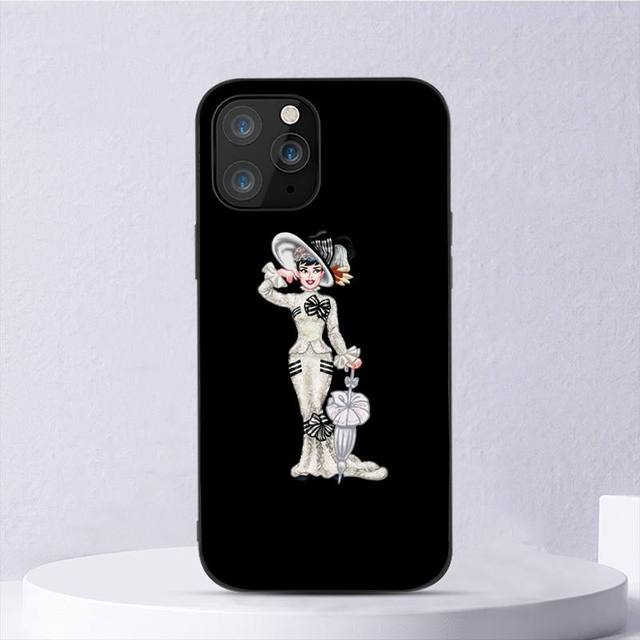 Audrey Hepburn Edle Handyhülle für Iphone 11 12 Mini 13 14 Pro Xs Max X 8 7 6s Plus 5 Se Xr Shell iPhone11