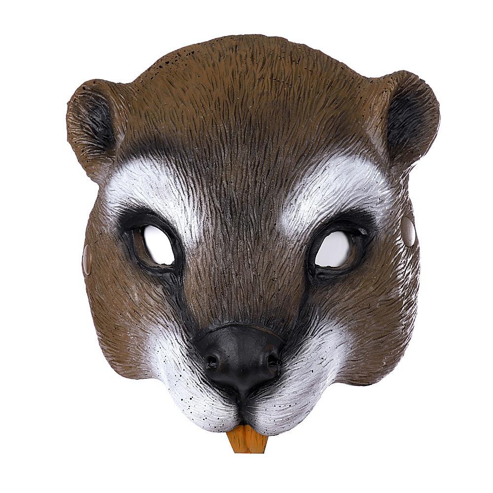 Realistische Halloween-Eichhörnchenmaske 3D-Tier-Halbmaske Halloween-Cosplay-Maske Karnevalsparty Squirrel Mask