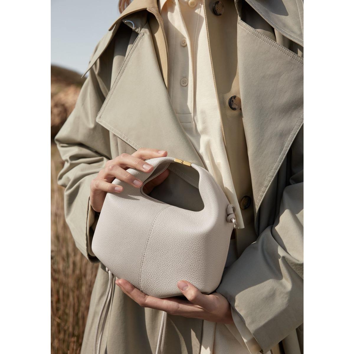 Französische poleneparis Nischen-Rindsleder Umhänge-Messenger-Tasche Damen-Tasche Nummer11 Knödel Bento-Tasche Ledertasche