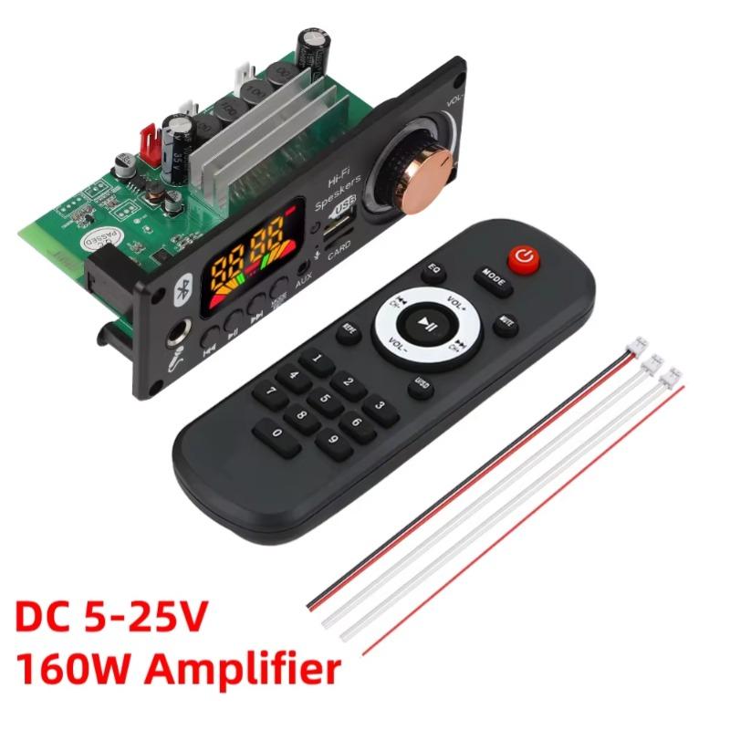 160W Verstärker Bluetooth Decoder Board DIY 12V 6,5mm Mikrofon FM Radio TF USB Auto Audio Musik Player Lautsprecher Lautstärkeregler DC 5V-25V 160W
