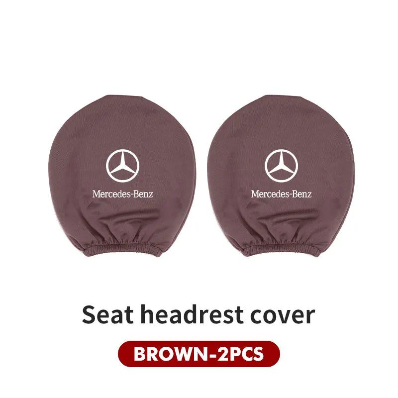 Autositz Kopfstützenbezug Schmutzabweisend Elastisch Innenraum Sitzbezug Für Mercedes Benz C180 C300 W124 W176 W177 GLC CLE CLA AMG