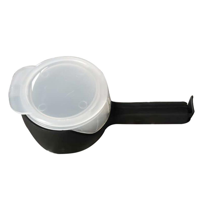 1 stücke Lebensmittel Lagerung Tasche Versiegelung Clips Kunststoff Kappe Sealer Clip Mit Ausgießer Snack Süßigkeiten Lagerung Frische Klemme Küche Organizer schwarz