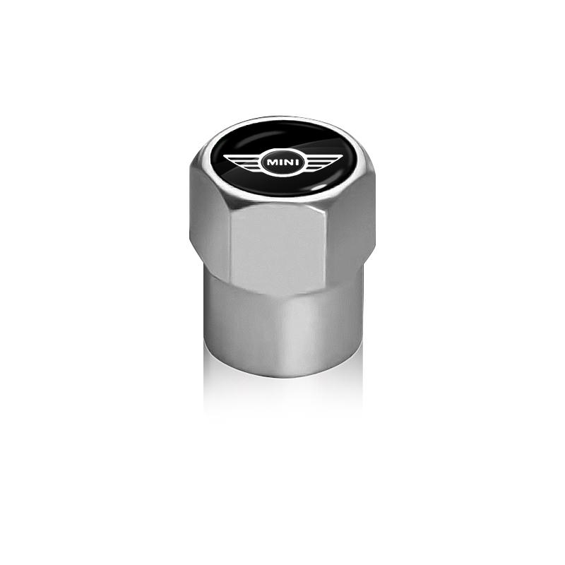 4 Stück Auto Rad Reifen Einschraubventilkappen Abzeichen Autozubehör Für Mini Cooper One S Clubman R50 R53 R56 R60 F55 F56 R57 R58 R59 weiß