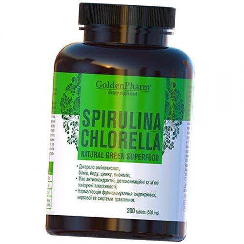 Spirulina und Chlorella, Spirulina plus Chlorella, Golden Pharm 200tab (71519004) 200tab
