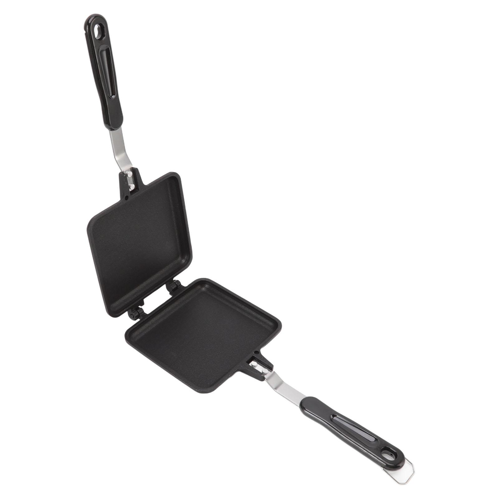 Abnehmbare Sandwichpfanne, doppelseitige Antihaft-Bratpfanne, Sandwich-Brotbackautomat mit flachem Boden L