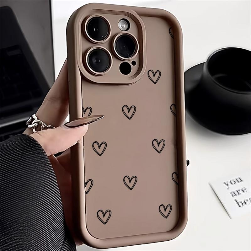 Love Heart Handyhülle für iPhone 13 Hülle iPhone 11 16 Pro 12 15 14 Pro Max XR X XS 7 8 Plus SE Stoßfeste weiche Silikonhülle For iPhone 16Pro Max