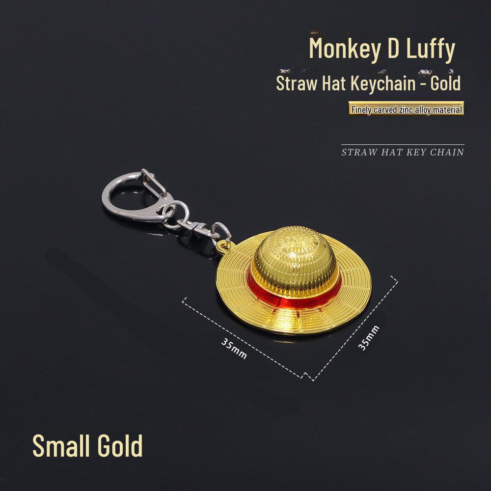 One Piece Anime Monkey D. Luffy Strohhut Metall Schlüsselanhänger Anhänger One Piece