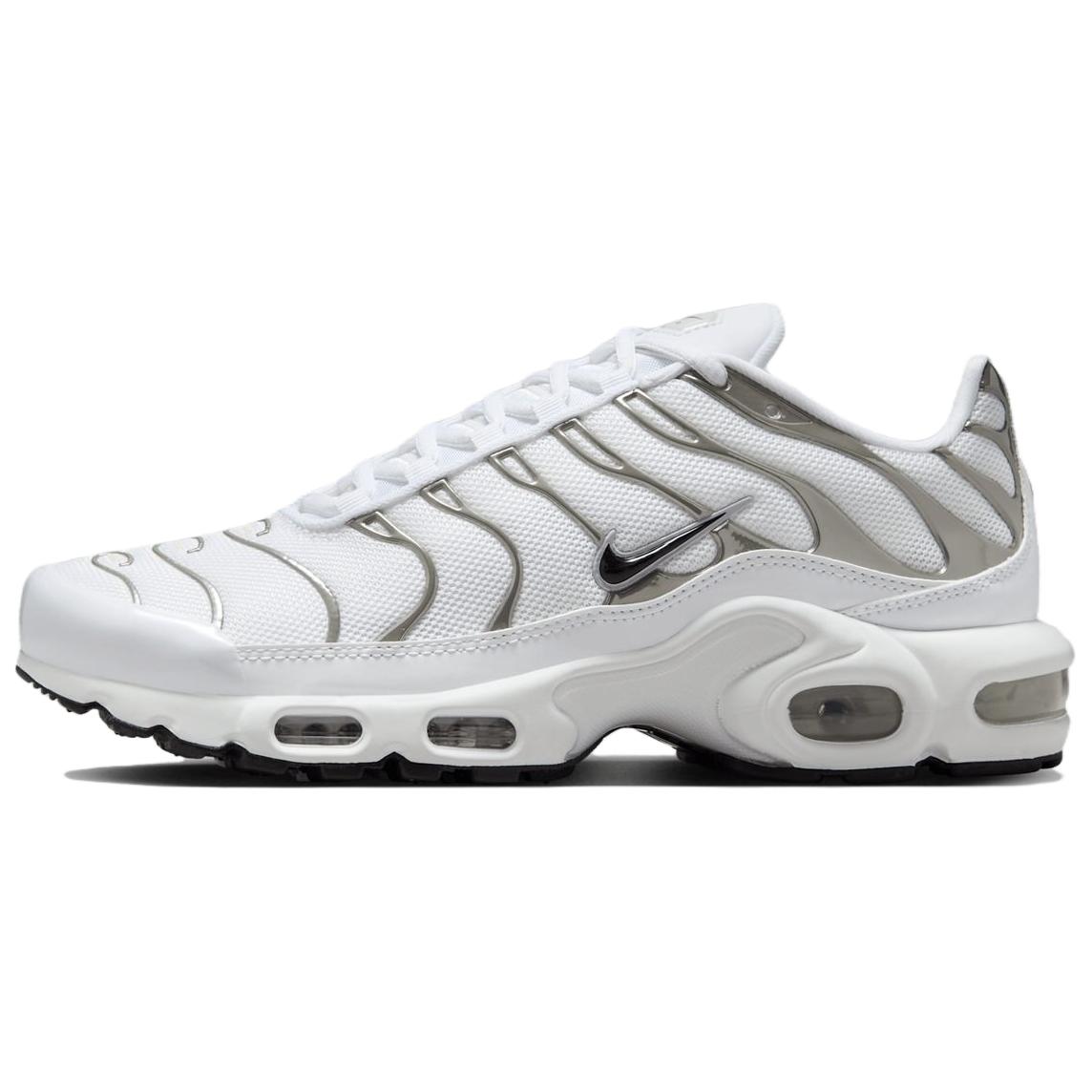 Nike Air Max Plus SE Weiß Chrom Silber Damen Sneaker Metallic-Silber HJ9743-100 36