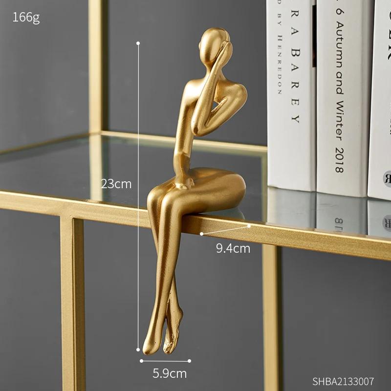 Einfache Figur Kunst Statue Dekoration Home Lover Skulptur Ornament Desktop Decor Paar Skulptur Kunst Moderne Kunstwerk brown