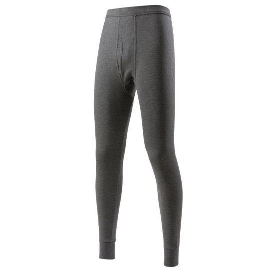 Herren Lange Unterhosen Baumwolle Thermounterwäsche Hosen Herbst Winter Männliche Leggings Nachtwäsche Unterhosen für Basisschicht Unterteile Alltagskleidung L dunkelgraue