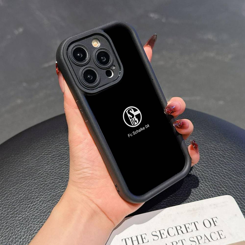 S-Schalke 04 Silikon Handyhülle Für iPhone 17 Air 17 16 15 14 13 12 11 Plus Pro Max Stoßfest Weiche Hülle iPhone 15 pro