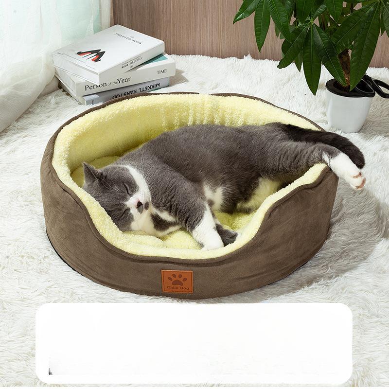 Zwinger Vier Jahreszeiten Universal Katzenstreu Haustiermatte Teddy Klein Groß Hund Winter Warm Hundebettwäsche Winter gray
