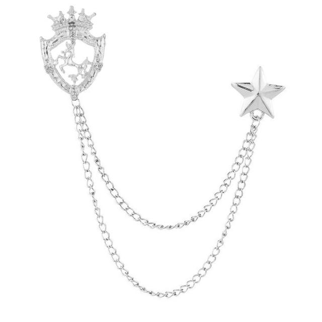 Neue Vintage Strass Kleine Krone Tänzelnde Brosche Für Herren Anzug Corsage Pferd Revers Pin Abzeichen Kleidung & Zubehör white