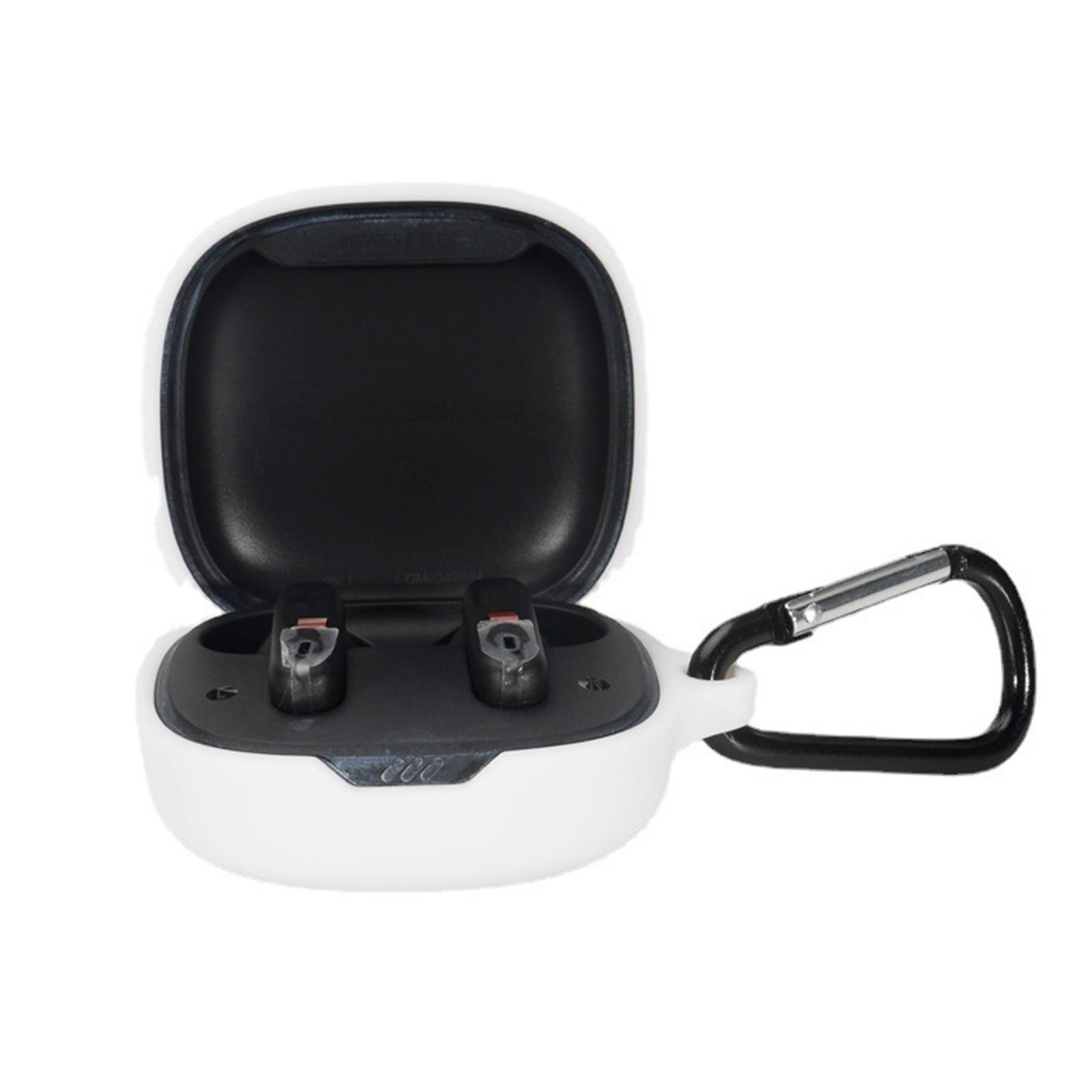 Kompatibel mit JBL Wave Flex Kopfhörer-Abdeckung – stoßfeste, kratzfeste Schutzhülle, waschbares Gehäuse, staubdichte Schalen weiß