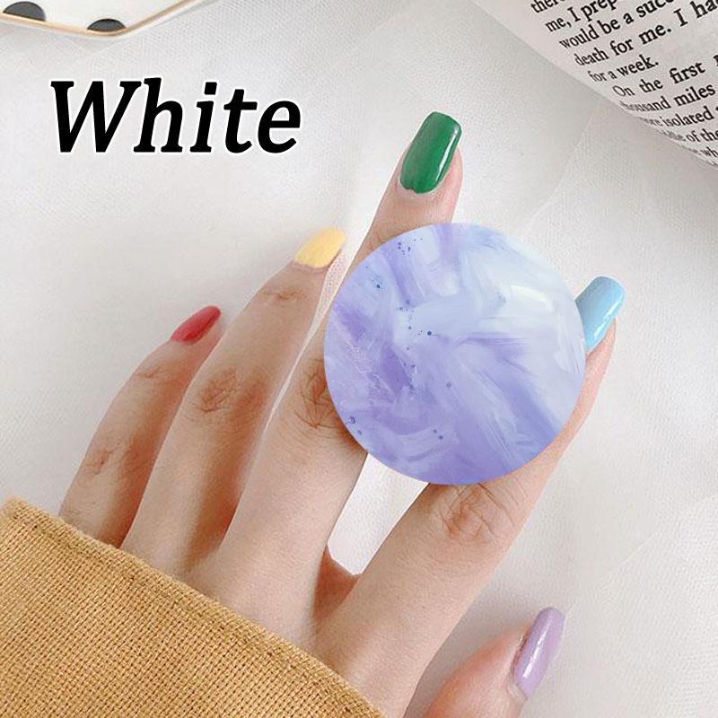 Elegante Marmor-Multifunktionsgriffe für die Telefonhalterung für Mobiltelefone und Tablets. Ermöglichen das Zusammenklappen des Autoständers Size 1 weiß