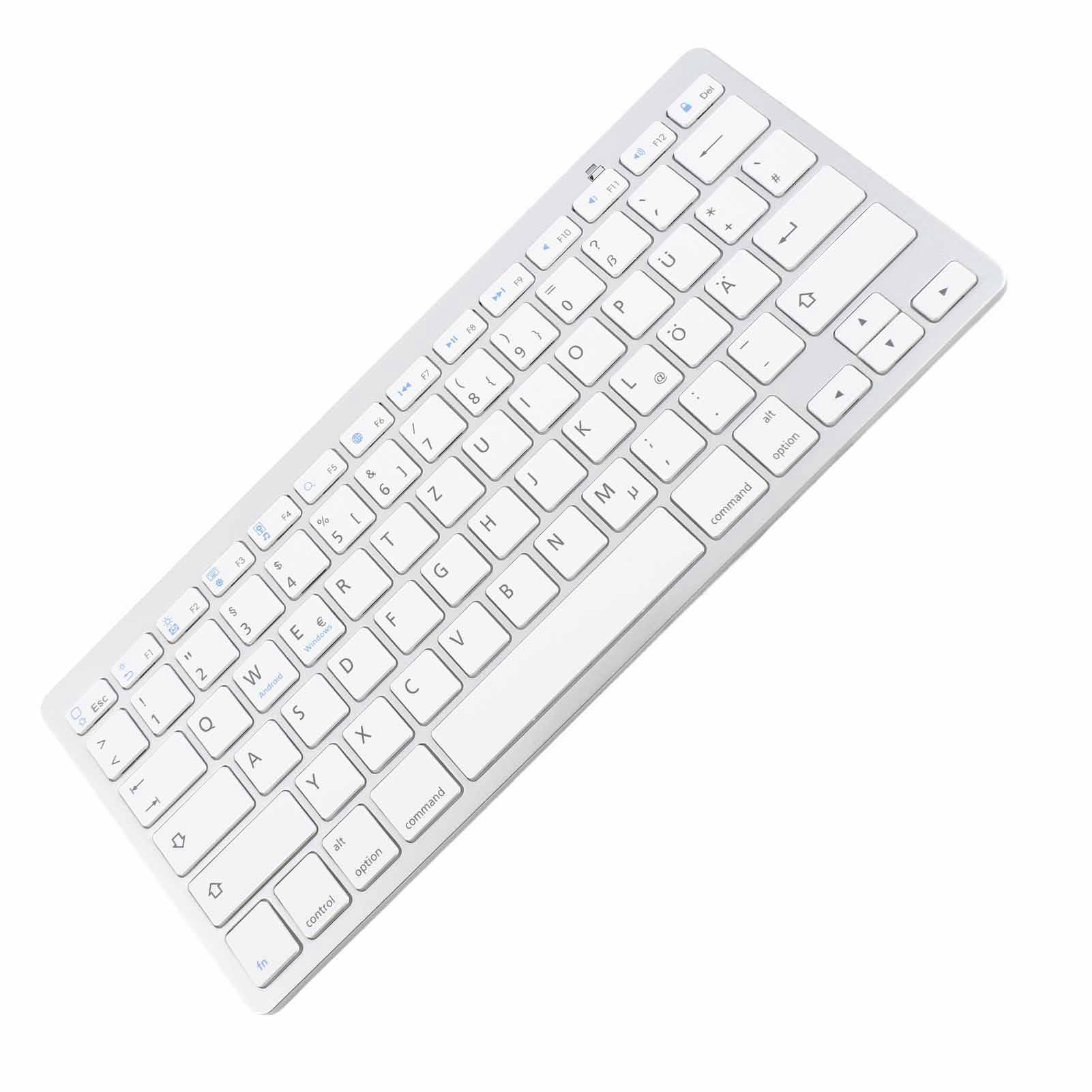 Drahtlose Tastatur Tragbare Universal Schlank Stille Drahtlose Bluetooth Deutsch Tastatur für Android für