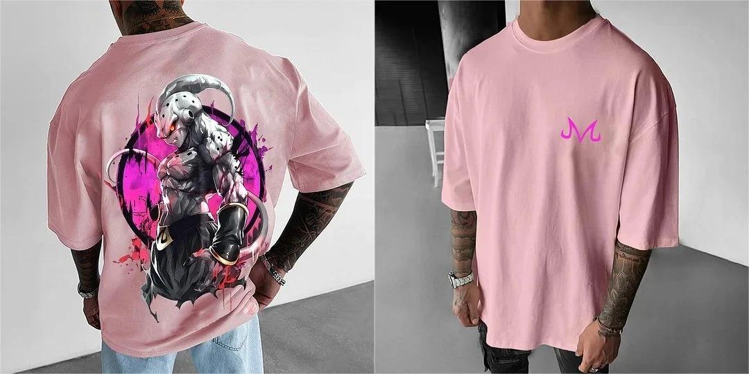 2026 Broly Dragon Ball Locker geschnittenes T-Shirt Unisex Anime Muskel Grafik-T-Shirt Streetwear Tintenspritzer Dämonenhörner Baumwolle Lässig Streetwear XXL