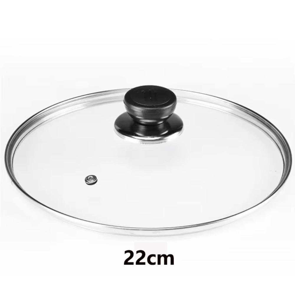 Universeller Topfdeckel Gehärtetes Glas Topfdeckel Langlebige Kochgeschirrteile Küchenzubehör Diamerter 22cm